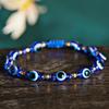 Handmade Boho Turkish Evil Eye Beads Bracelet For Women Men Good Luck Red Rope Woven Gothic Jewelry Party Adjustable Gift
