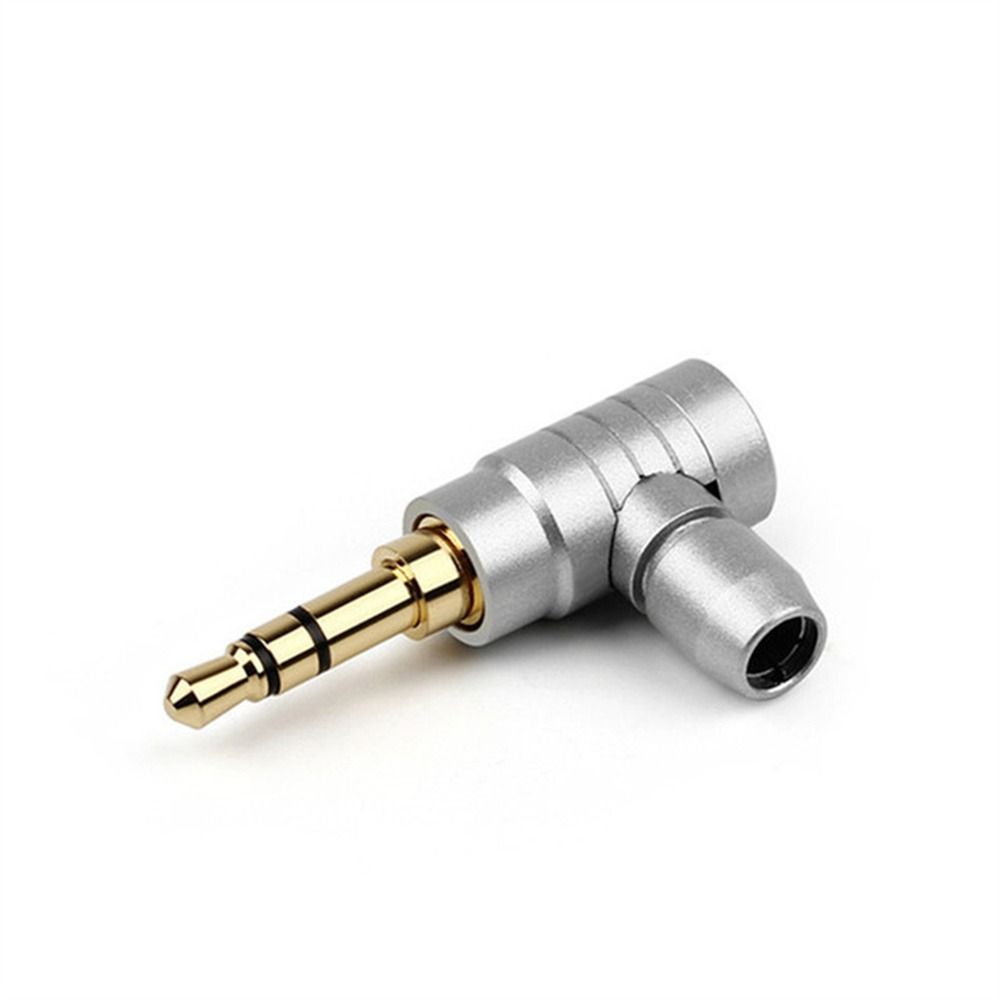 Conector Wire Connector 2 3 4 Poles L Type Audio Connectors 3.5mm Jack Plug 90 Degree Audio Adapter