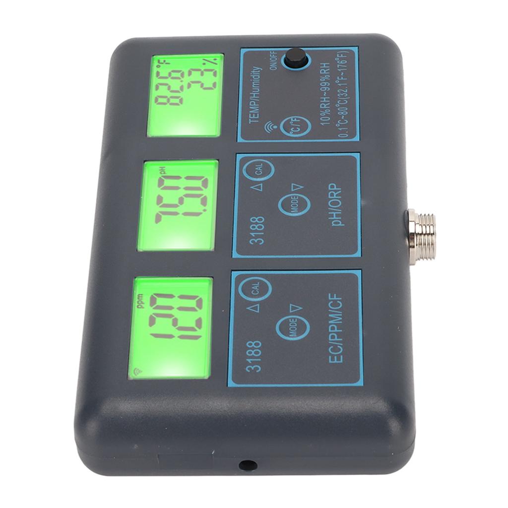7 In 1 Water Quality Monitor Wifi for Tuya PH TDS ORP CF EC Temperature Humidity for Aquariums