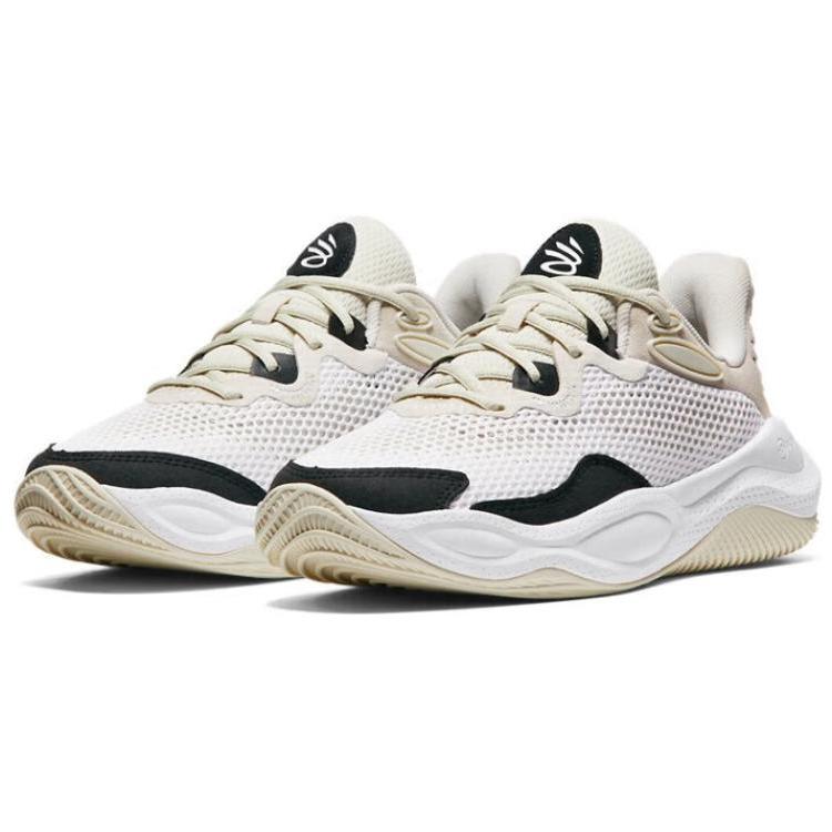 Under Armour Curry Splash 24 AP Summit белые черные мужские кроссовки кремовые 3028193-100
