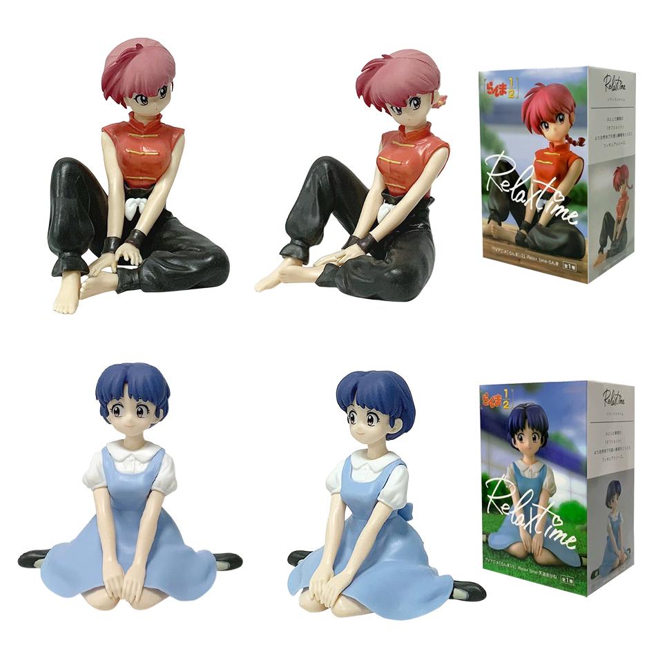 BANDAI BANPRESTO Ранма 1/2 Relax Time Шампунь Тэндо Аканэ Ранма ПВХ Фигурка Модель Коллекционная Фигурка Игрушка Подарки