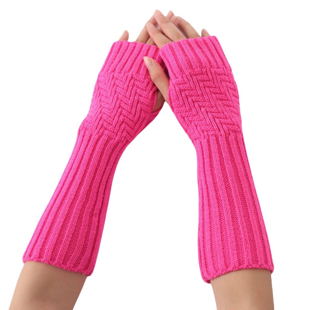 Диагональные полосатые митенки Осень и Зима Новые Мужские и Женские Жаккардовые Вязаные Шерстяные Теплые Рукава Флисовые Нарукавники