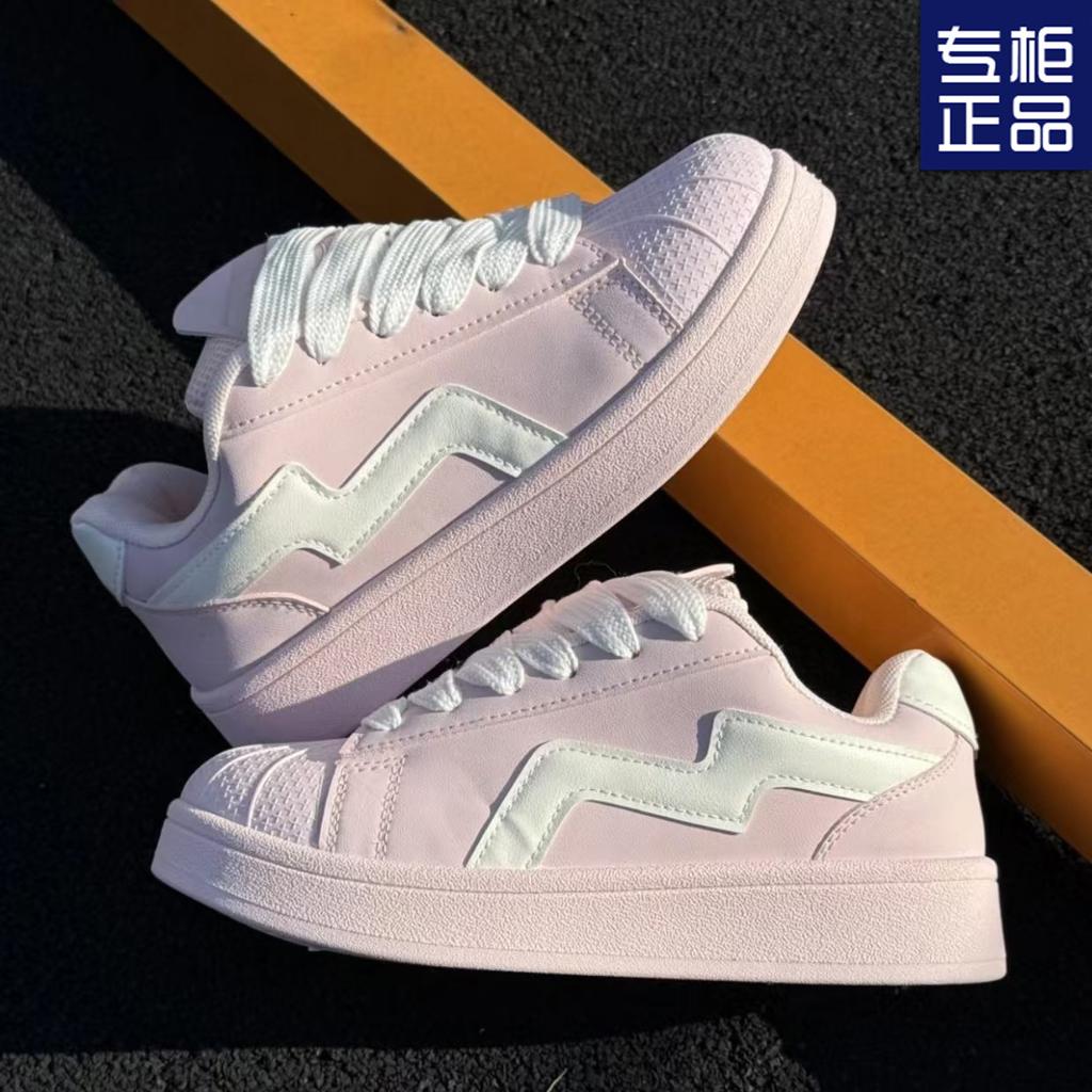 2025 весна новая оригинальная нишевая обувь с ракушечным носком, белые кроссовки, женские, универсальная повседневная обувь для скейтборда, модная трендовая обувь