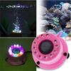 Underwater LED Volcano Aquarium Ornament 12 LEDs Air Curtain Bubbles Stone Fish Tank