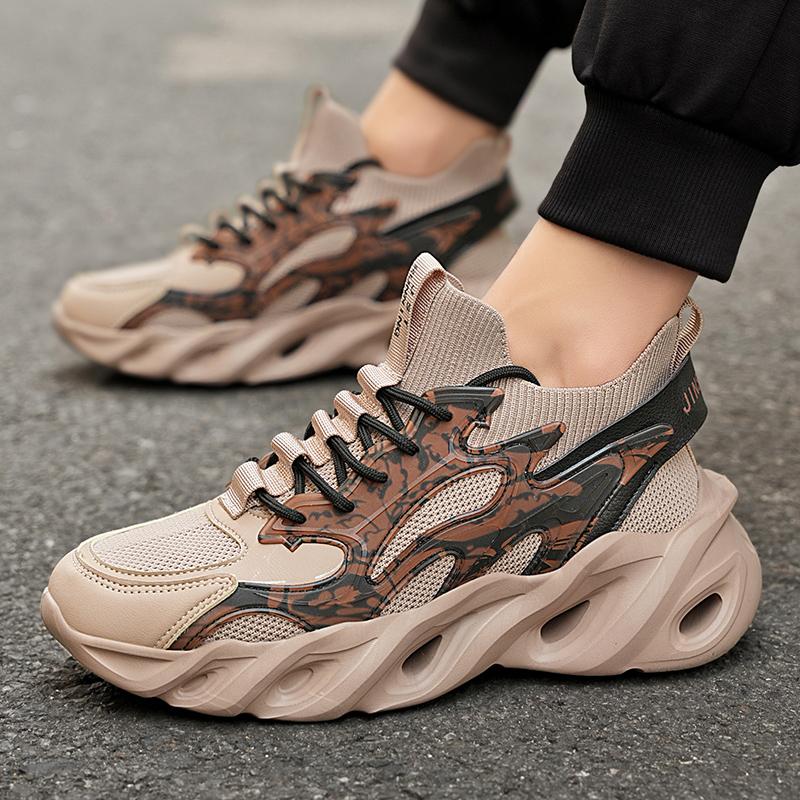 Autumn and Winter New Men's Shoes Athleisure Shoes Plus-size Trendy Shoes Outdoor Anti-slip and Wear-resistant Running Shoes