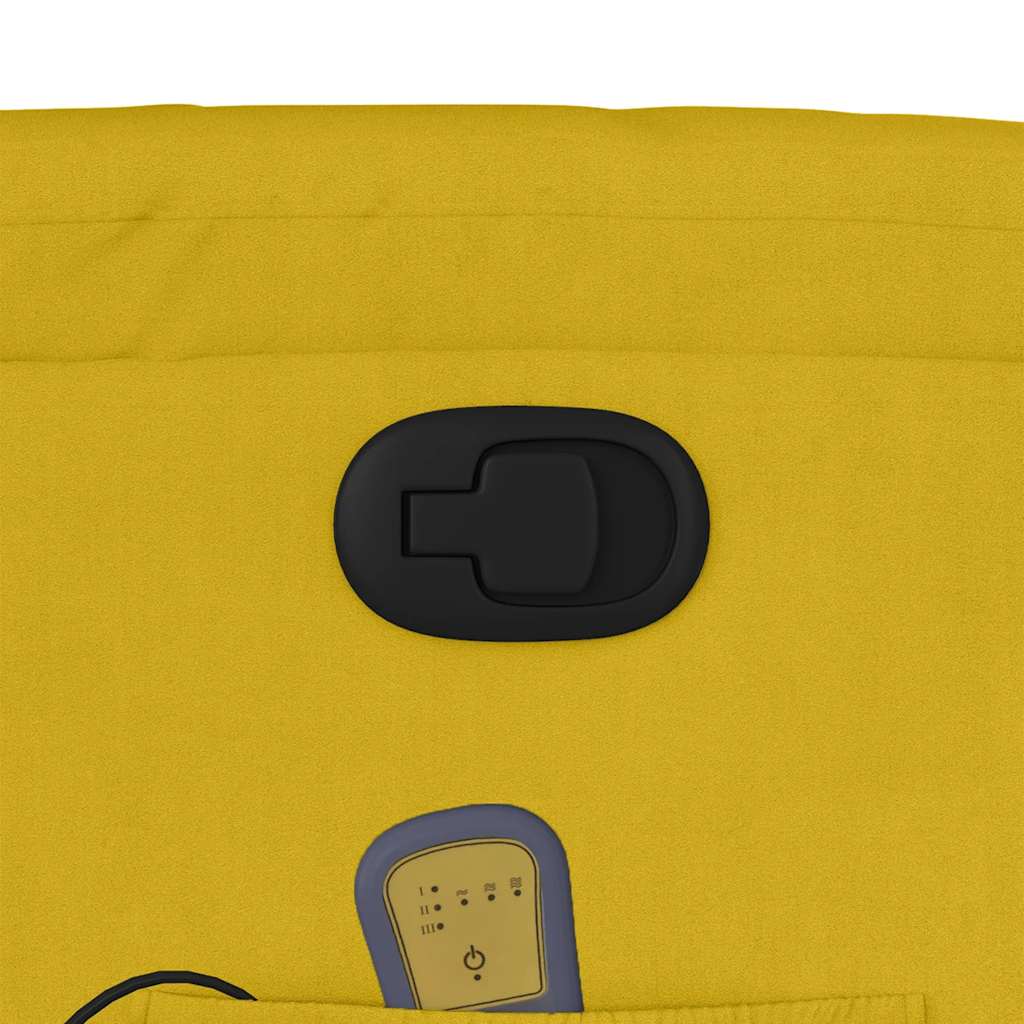 Massage Chair Yellow Velvet
