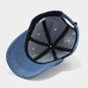 Модная корейская однотонная джинсовая бейсболка для женщин и мужчин, Snapback, уличный козырек от солнца, повседневная хип-хоп кепка с отверстием для хвоста, регулируемая