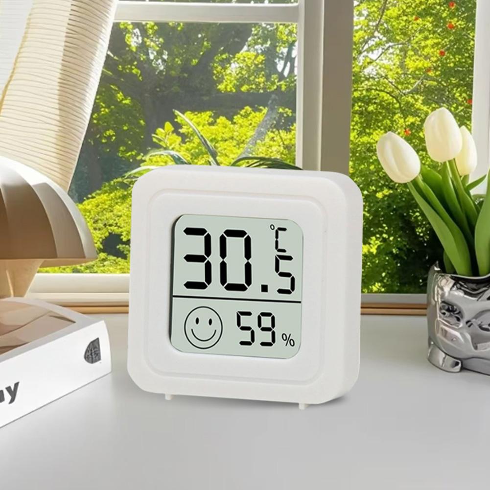 Compact Digital Thermometer for Indoor Use with Accurate Temperature and Humidity Display Wall Mounted Battery