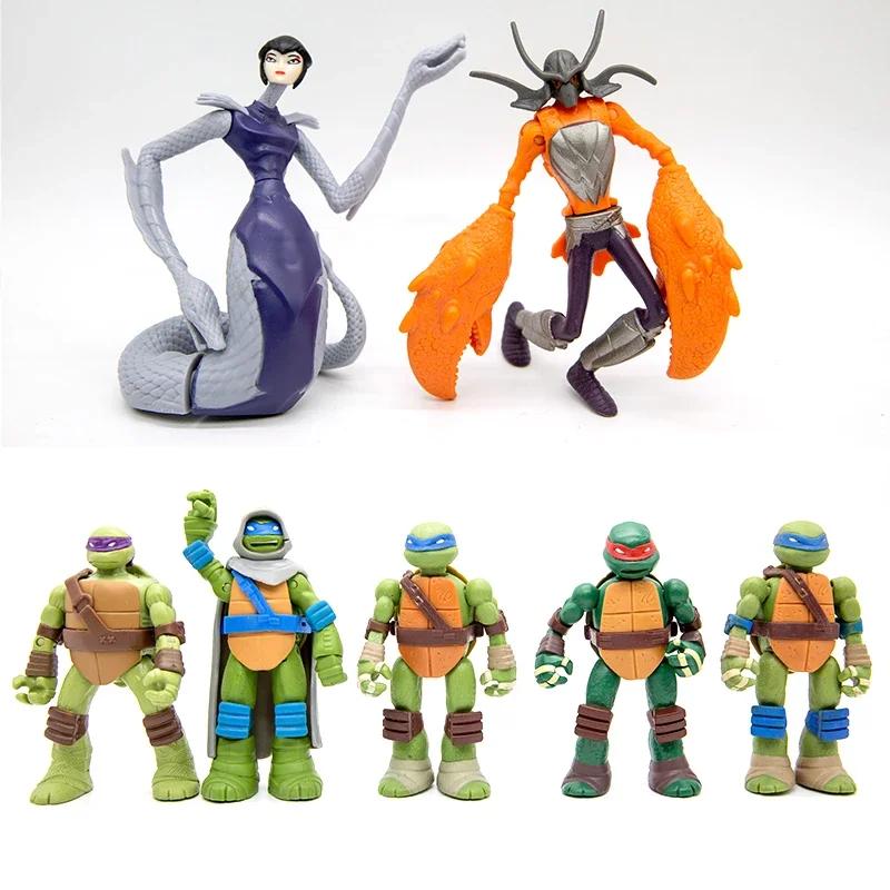 Черепашки-ниндзя Рафаэль Самый Комплексный Злодей Bebop Rockstable Krang Leatherhead Фигурки Куклы Фиолетовый Дракон