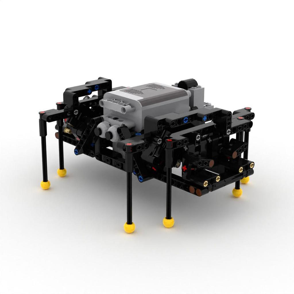 Creative Wild Animals Spider Building Blocks With Motor Blocks Assembly Black Spider Model Kit Horror Halloween Toys For Kids