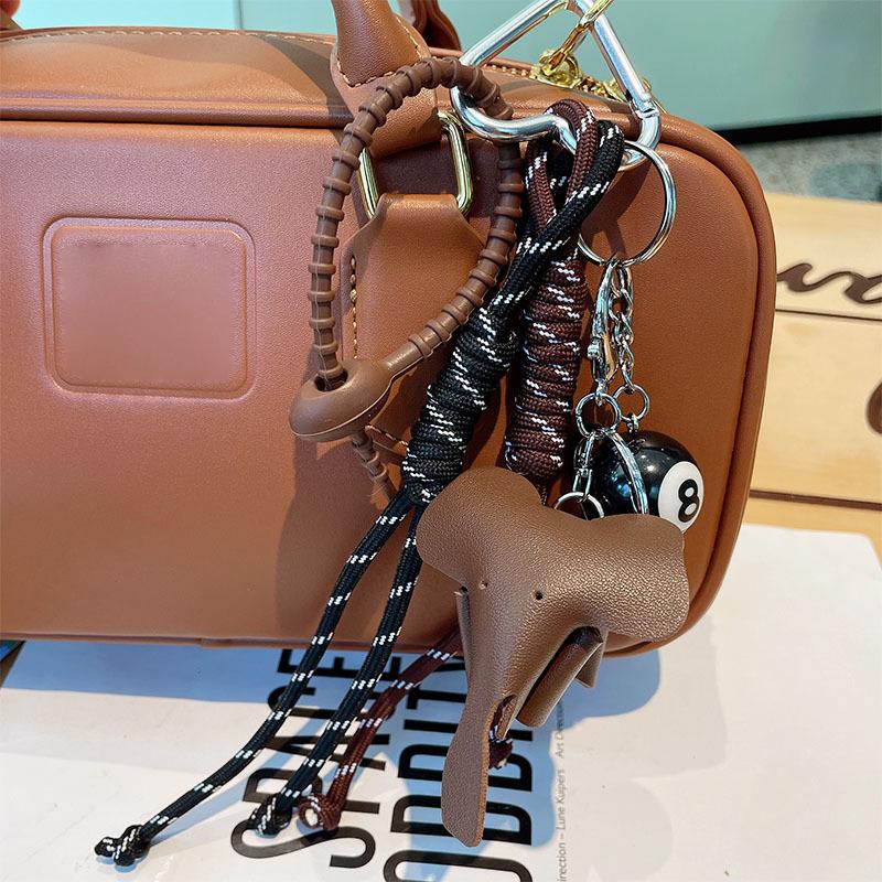 Yogodlns Braided Rope Bag Pendant For Women Bags High-Grade Pendant Elephant Pendant Suitable Bag Accessories
