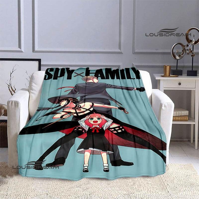 Семейное одеяло с принтом аниме «шпион х», теплое одеяло для девочек и детей, фланелевое мягкое уютное одеяло, домашнее дорожное одеяло, подарок на день рождения