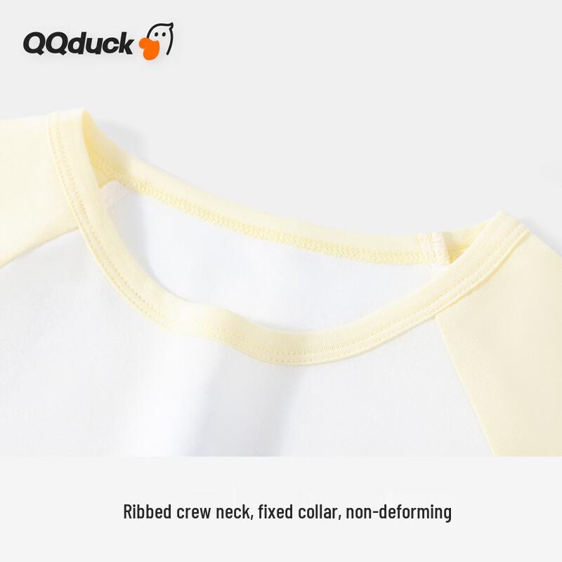 QQ DUCK Унисекс Летний Пижамный Комплект для Детей с Уткой Раглан