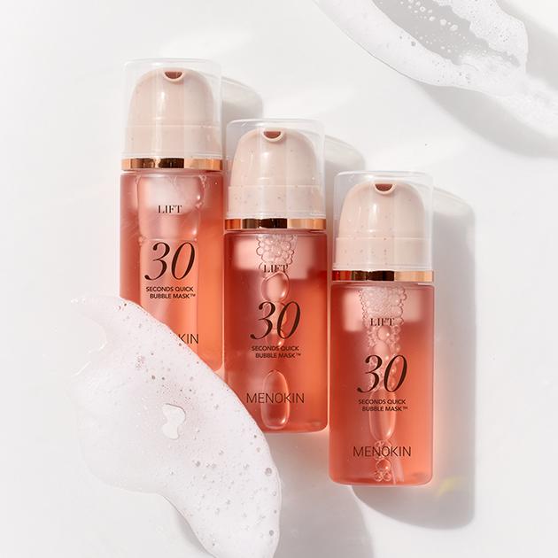 Menokin 30 Seconds Quick Bubble Mask Lift – Collagen Radiance & Firming Vegan Care, Korean