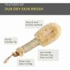 Body Brush, Massage Brush, Bath and Shower Dry Skin and Sisal Brush, Natural Fibers to Improve Circulation