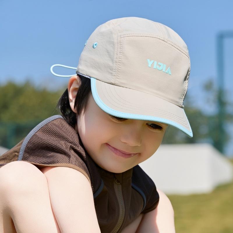 Летняя детская бейсболка Тонкая дышащая быстросохнущая бейсболка из пяти частей для мальчиков и девочек иностранная универсальная кепка