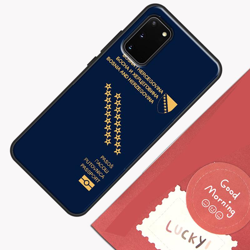 Чехол с флагом Боснии для Samsung Galaxy S22 S21 S23 Ultra Note 20 S8 S9 S10 Note 10 Plus S20 FE Задняя крышка