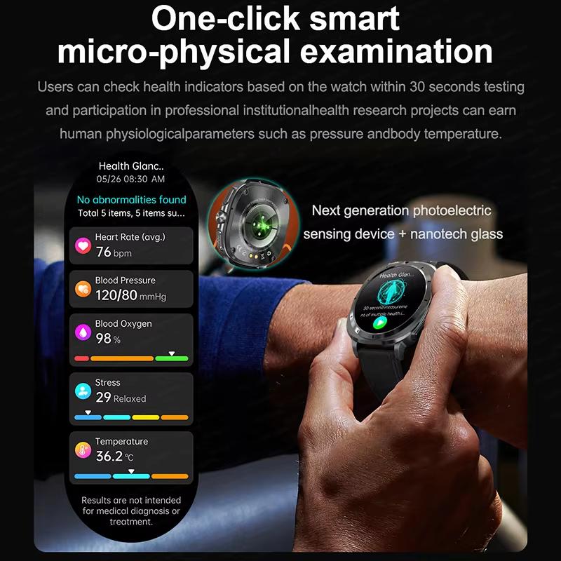 2025 НОВЫЕ Часы 7 Точное Измерение Жир в крови Артериальное давление Анализ тела Умные часы ЭКГ+ФПГ Часы Умные часы