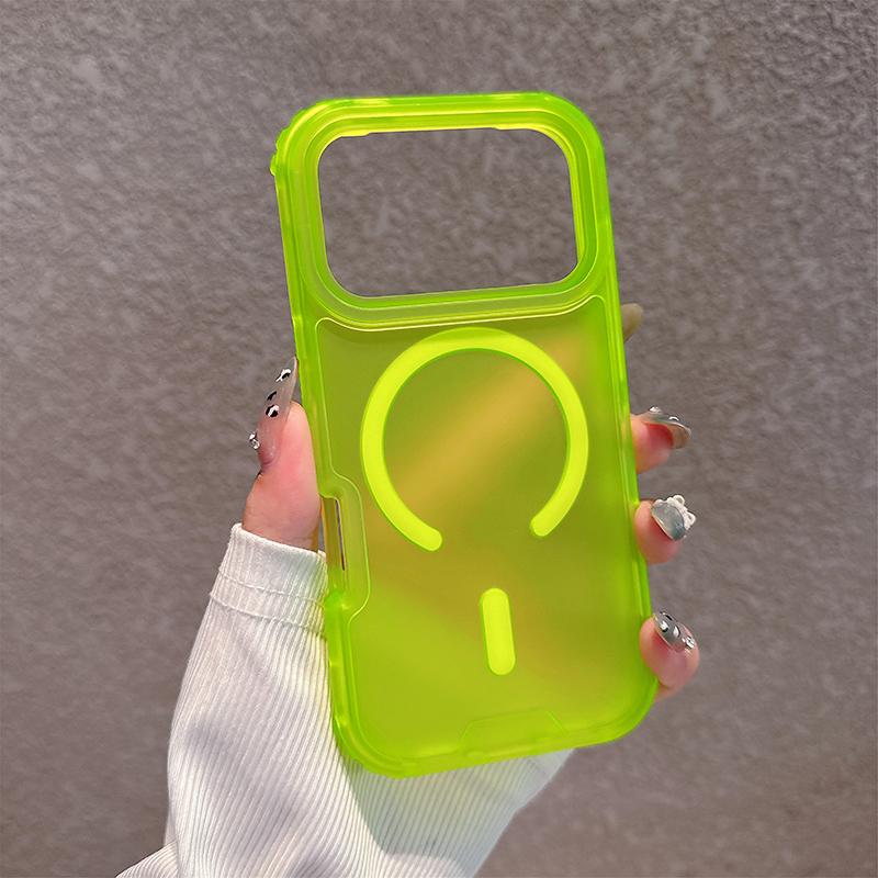 Matte Candy Magnetic Wireless Charging Transparent Case For iPhone 17 Air 17 Pro Max For Magsafe Shockproof 3 in 1 Armor Cover