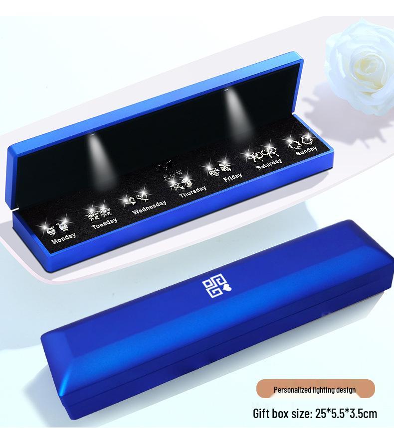 S925 Silver Stud Earrings Gift Set for Her - Perfect for Christmas, Birthday, or Special Occasion