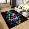 3D Cartoon Game Gamer Zone Controller Area Rug,Carpet Rug for Living Room Bedroom Sofa Decoration,Child Play Non-slip Floor Mat