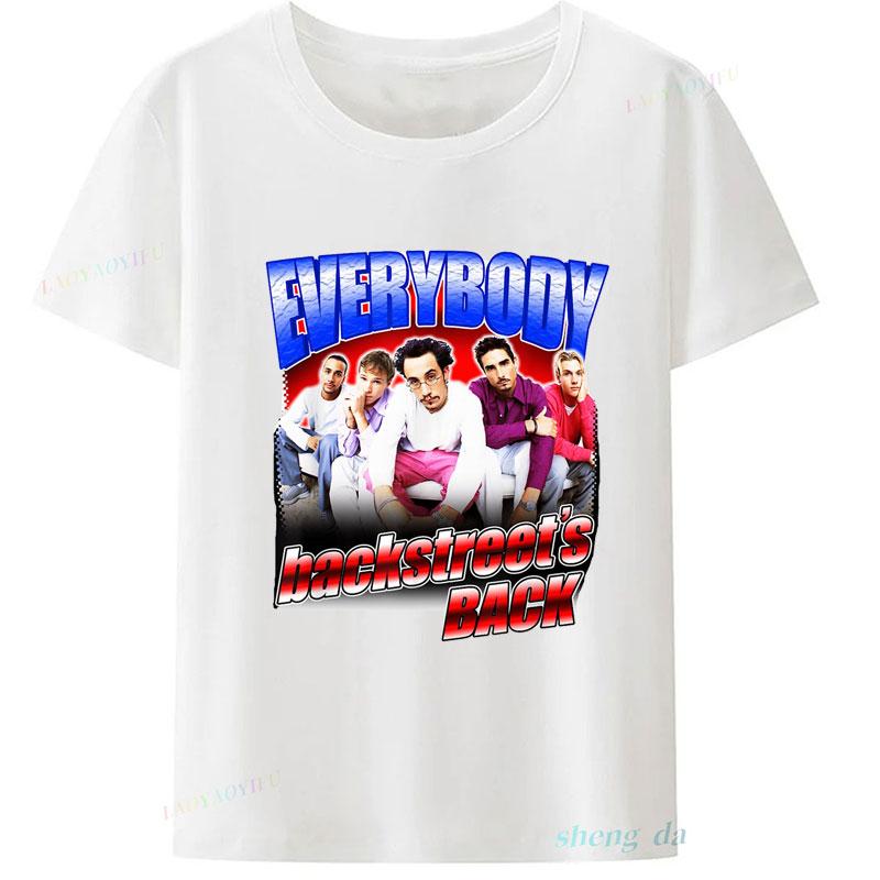 Backstreet Boys 90-е Винтажные Графика Рок-группы Футболки Унисекс Одежда Ретро Панк Футболка Официальная Футболка Дешевая Полиэстер Унисекс Футболка