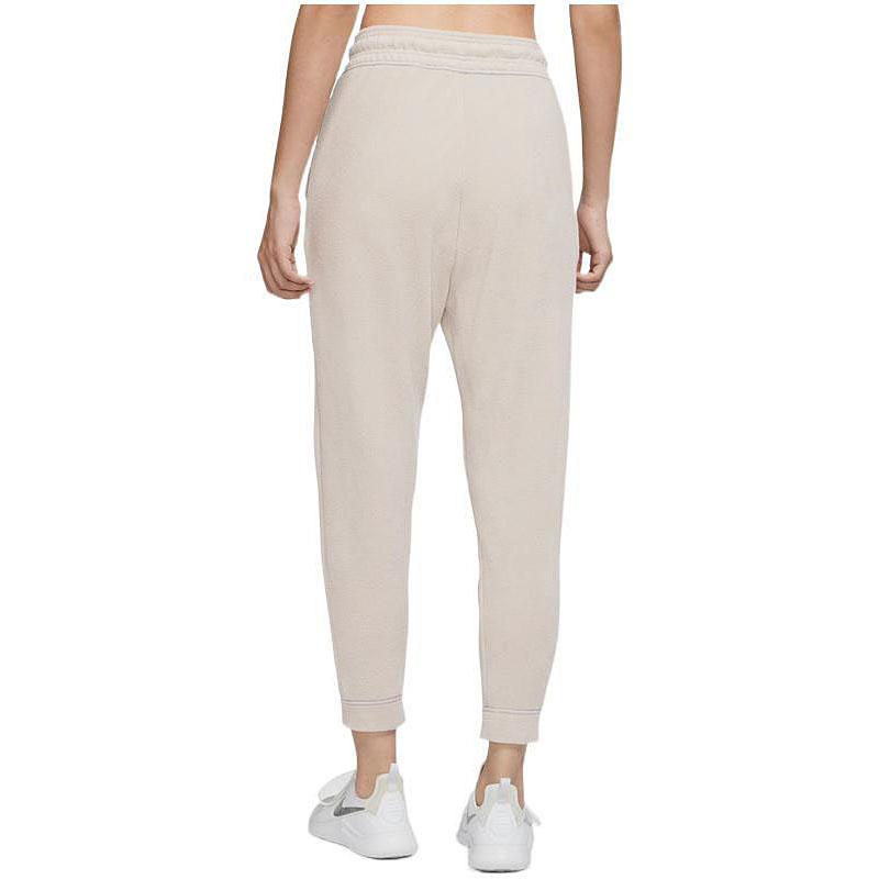 Nike Женские спортивные штаны из флиса с завязками и логотипом Therma-Fit, кремовые DO6969-236