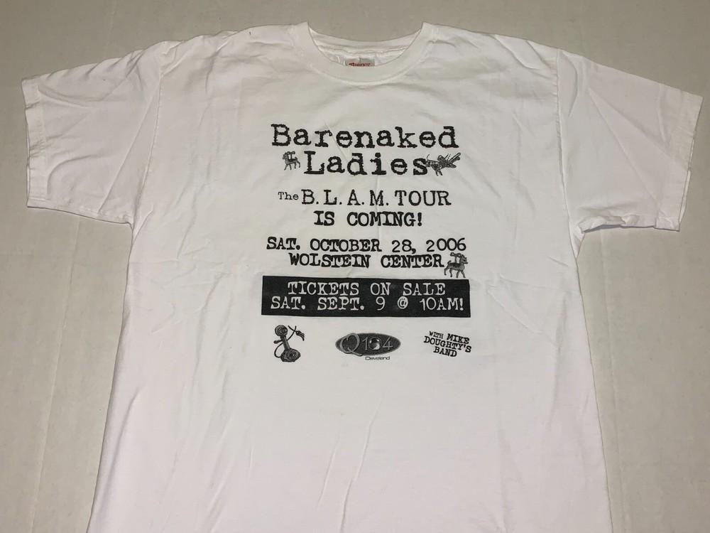 Редкий! Винтажная футболка с концерта Barenaked Ladies 2006 года. Отличная! СРЕДНЯЯ унисекс футболка