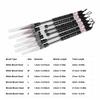 6Pcs Piston Fill Design Water Brush Pen White /Brown Brush Calligraphy Water Pen  Brush Practice