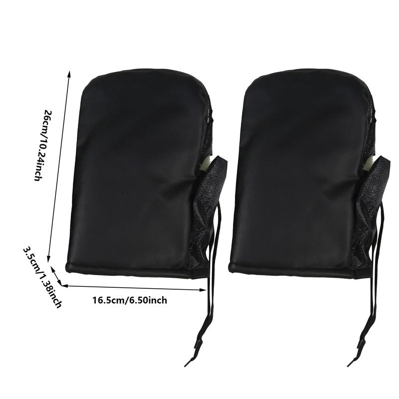 Водонепроницаемые перчатки для руля мотоцикла, защитные перчатки для рук, зимние ветрозащитные, утолщенные, теплые, термозащитные перчатки для мобильного телефона, 1 пара