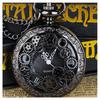 Steampunk Copper Vintage Hollow Gear Hollow Quartz Pocket Watch Necklace Pendant Clock Chain Men Women with Chain Gifts