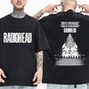 Radiohead Возвращение на сцену Европейский тур Футболка Мужская Хип-Хоп Рок Винтажная Футболка Мужские Готические Оверсайз Футболки Стритвир