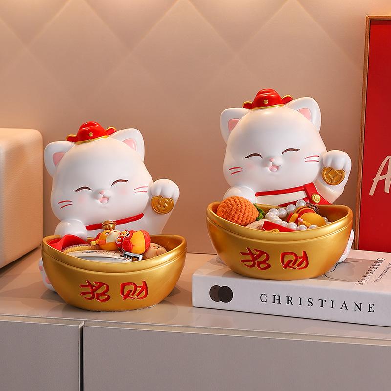 Новый стиль Zhaocai Cat Bafanglai Cai Входной ключ Хранение Украшения Открытие Дома Украшения Подарки