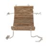 Hamster Wooden Swing Natural Large Space Climbing Playing Hamster Swing Hammock with Hanging Chain for Mice Parrots