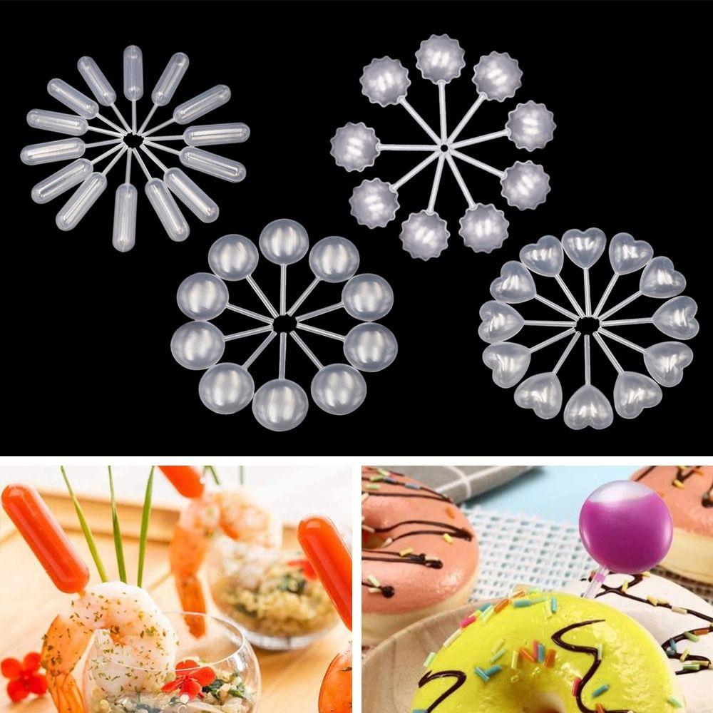 60Pcs Squeeze Pastries Ice Cream Sauce Stuffed Dispenser Sauce Droppers Transfer Pipettes Cupcakes