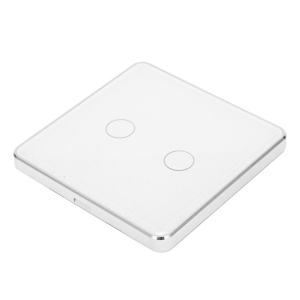 2-канальный интеллектуальный настенный выключатель света с сенсорным беспроводным пультом дистанционного управления MultiControl Association Панель из закаленного стекла