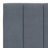 Headboard Cushion  Hanko  Dark Grey 200 cm Velvet