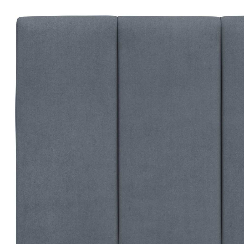 Headboard Cushion  Hanko  Dark Grey 200 cm Velvet