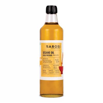 Кунжутное масло холодного отжима (750 мл), Cold Pressed Sesame Oil,  Barosi