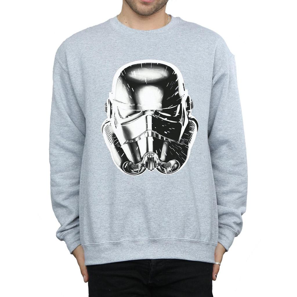Star Wars Mens Stormtrooper Warp Speed Helmet Sweatshirt