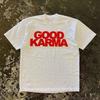 Футболки в стиле Y2K Хип-Хоп Уличная одежда Оверсайз Принт с буквами “GOOD KARMA” Y2k Круглый вырез Свободная Хлопковая Футболка Милый Топ Унисекс