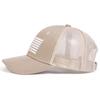 Unisex American Flag Embroidery Baseball Net Caps Outdoor Adjustable Spring and Summer Casual Sunscreen Hat