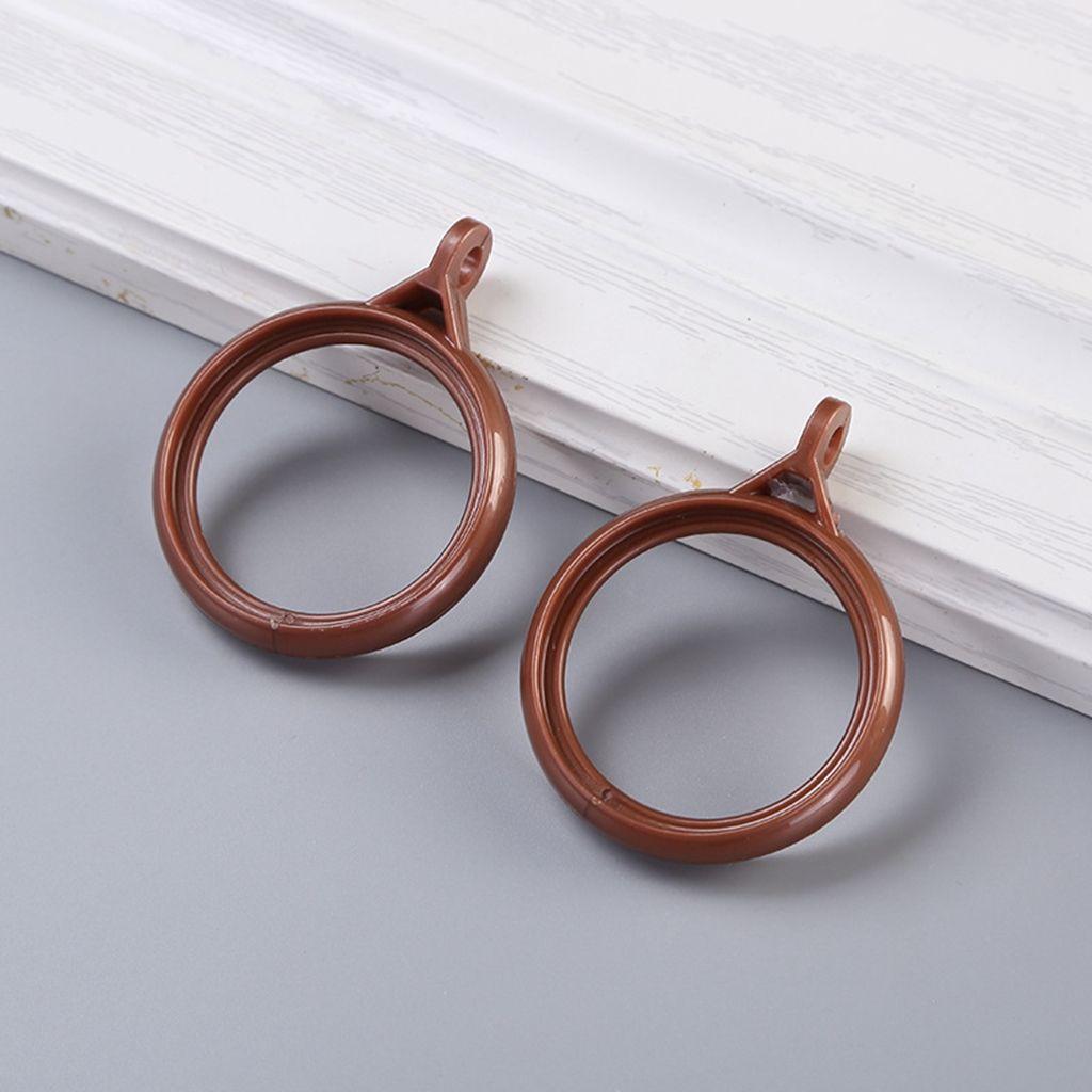 Mute Solid Color Simple Curtain Accessories Roman Rod Clip Hook Curtain Rings Hanging Loop Buckle