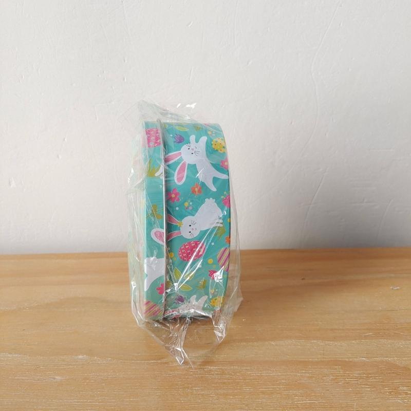 8x Easter Eggs Candy Boxes with Rabbit Pattern Candy Boxes Metal Snacks Container Mini Snacks Boxes for Party