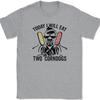 Today I Will Eat Two Corndogs T-Shirt Funny Meme Food Social Gift Tee