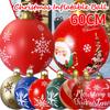 60CM Christmas Inflatable Ball Xmas Tree Decorative Ball PVC Giant Big Large Balls Toy New Year Party Courtyard Ornaments 2025