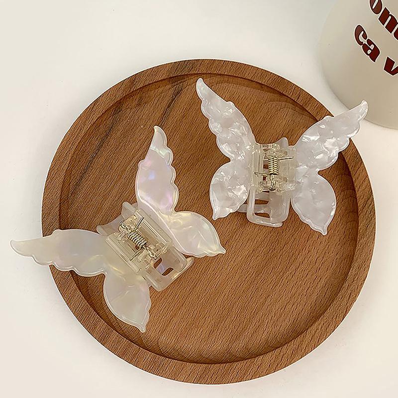 Французские ретро-заколки для волос в форме бабочки в корейском стиле, ацетатные градиентные заколки для волос для девочек, аксессуары для волос, головные уборы