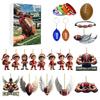 24 Days Advent Calendar American Football Themed Countdown Gifts Box For Fans And Collectors