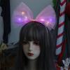 Hair Hoop LED Bow Headband New Year Decoration Glowing Hair Band Cute   Men