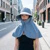 Уличная солнцезащитная шляпа с защитой от УФ-излучения, с клапаном на шею и защитой для лица для летней рыбалки и езды на велосипеде